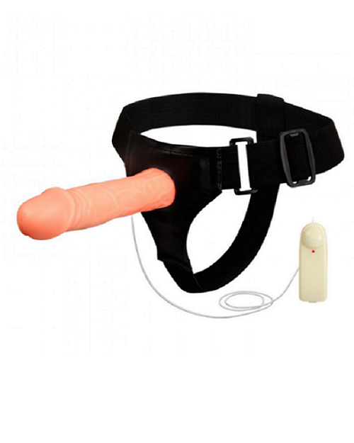 Hollow Strap On Dildo and Vibrator