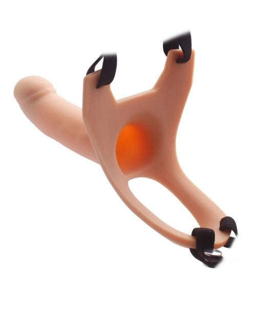 Buy Online dildo |  Hollow silicone curveddongstrap-on  dildo - 5.7 inches | Try Karte hai